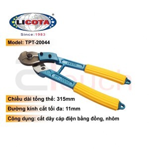 Kìm cắt cáp điện LICOTA TPT-20044