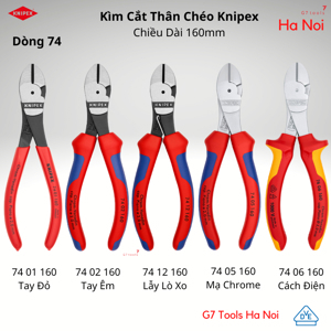 Kìm cắt chéo đòn bẩy cao Knipex 74 06 160