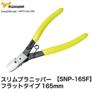 Kìm cắt nhựa mỏng lưỡi phẳng 165mm Tsunoda SNP-165F