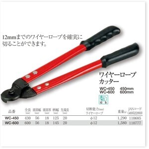 Kìm cộng lực cắt cáp 450mm Tsunoda WC-450