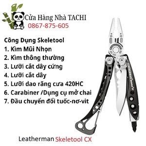 Kìm đa năng Leatherman Skeletool CX