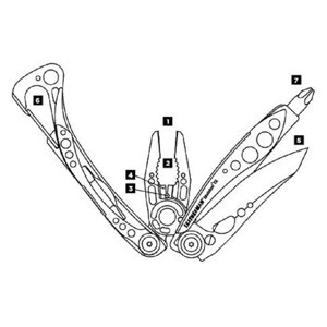 Kìm đa năng Leatherman Skeletool CX