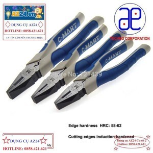 Kìm điện trắng xanh C-Mart B0144-8