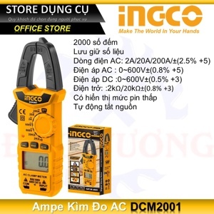 Kìm đo AC kỹ thuật số Ingco DCM2001