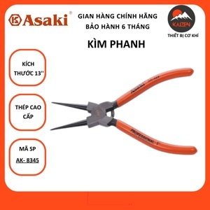 Kìm mở phe thẳng Asaki AK-8345 - C2-13inch