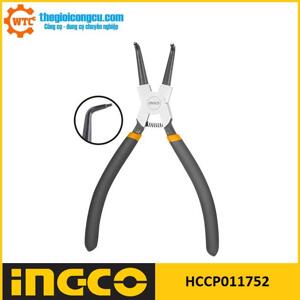 Kìm mở phe vòng trong mũi cong 7 inch Ingco HCCP011752