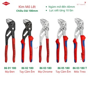 Kìm mỏ quạ Knipex 86 03 180