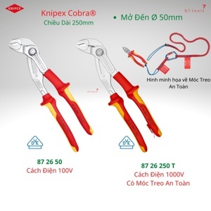 Kìm mỏ quạ Knipex 87 26 250