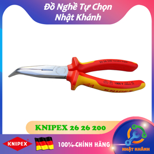 Kìm mũi dài với lưỡi cắt Knipex 26 26 200