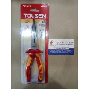 Kìm nhọn 8 inch cách điện 1000v Tolsen V16098