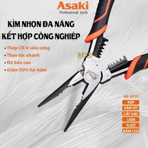 Kìm nhọn cao cấp Asaki AK-8131