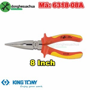 Kìm nhọn đỏ xanh Kingtony 6318-08A