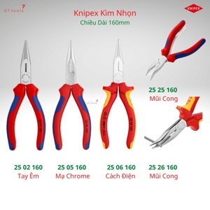 Kìm nhọn Knipex 25 05 160