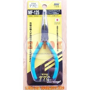 Kìm nhọn mini hàm phẳng 125mm Tsunoda MF-125