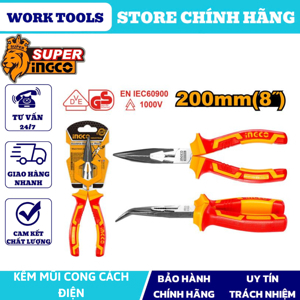 Kìm nhọn mũi Ingco HIBNP28208