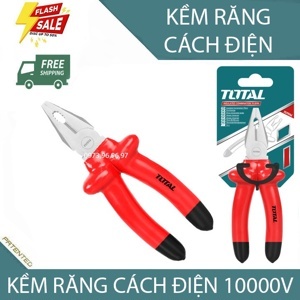 Kìm răng cách điện Total THTIP181, 8" (200mm)