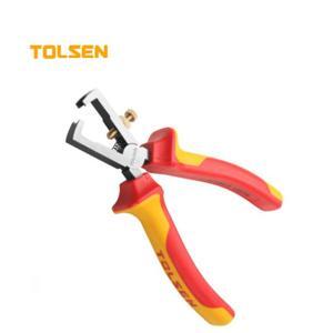 Kìm tuốt dây điện chuyên dùng cách điện Tolsen V38176 6″