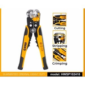 Kìm tuốt dây điện tự động Ingco HWSP102418
