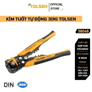 Kìm tuốt dây tự động TOLSEN 38048