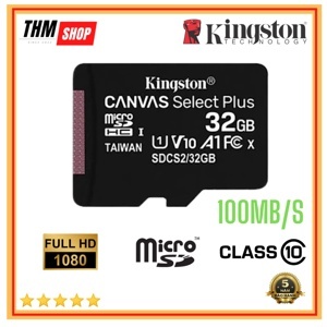 Thẻ nhớ Kingston Micro SDHC - 32GB, 100mb/s