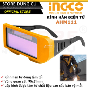 Kính hàn tự động Ingco AHM111