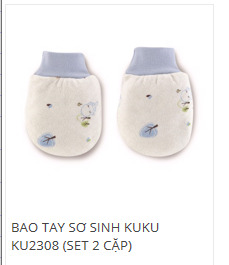 Bộ bao tay sơ sinh Kuku KU2308 (KU-2308)