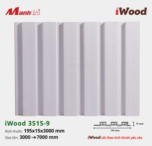 Lam 3 sóng iWood W195x15-3S15-9