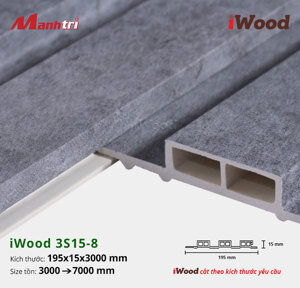 Lam 3 sóng iWood W195x15-3S15-8