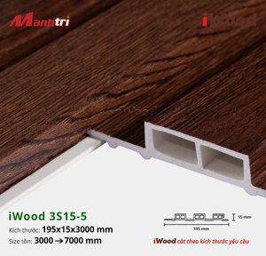 Lam 3 sóng iWood W195x15-3S15-5