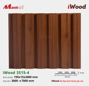 Lam 3 sóng iWood W195x15-3S15-4