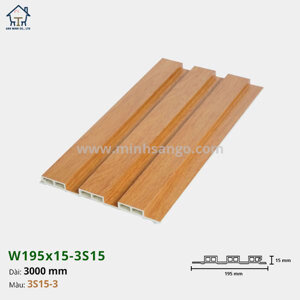 Lam 3 sóng iWood W195x15-3S15-3