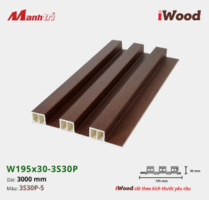 Lam 3 sóng iWood W195x30-3S30P-5