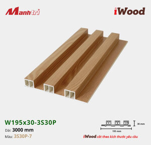 Lam 3 sóng iWood W195x30-3S30P-7