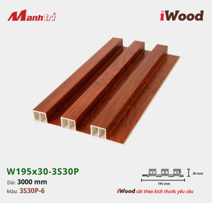 Lam 3 sóng iWood W195x30-3S30P-6