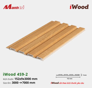 Lam 4 sóng iWood W152x9-4S9-2 - Hộp