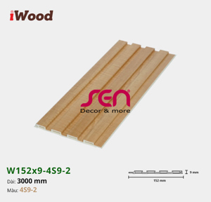 Lam 4 sóng iWood W152x9-4S9-2