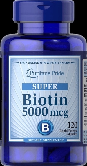 Làm đẹp, da, tóc, móng Puritan's Pride Biotin 5000mg