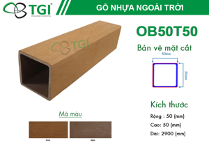 Lam gỗ nhựa OB50T50