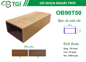 Lam gỗ nhựa OB90T50