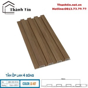 Lam sóng ốp tường Hobi Wood LS407