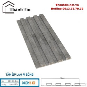 Lam sóng ốp tường Hobi Wood LS409