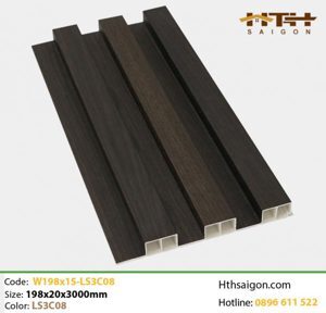 Lam sóng ốp tường Hobi Wood LS3C08