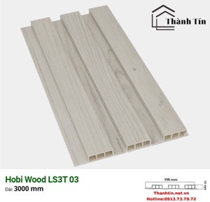 Lam sóng ốp tường Hobi Wood LS3T03