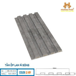 Lam sóng ốp tường Hobi Wood LS409