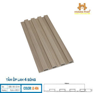 Lam sóng ốp tường Hobi Wood LS406