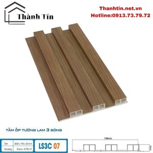 Lam sóng ốp tường Hobi Wood LS3C07