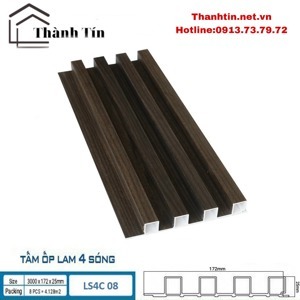 Lam sóng ốp tường Hobi Wood LS408