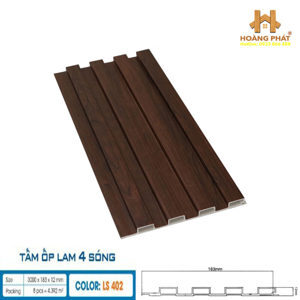 Lam sóng ốp tường Hobi Wood LS402