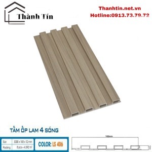 Lam sóng ốp tường Hobi Wood LS406