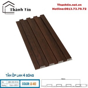 Lam sóng ốp tường Hobi Wood LS402